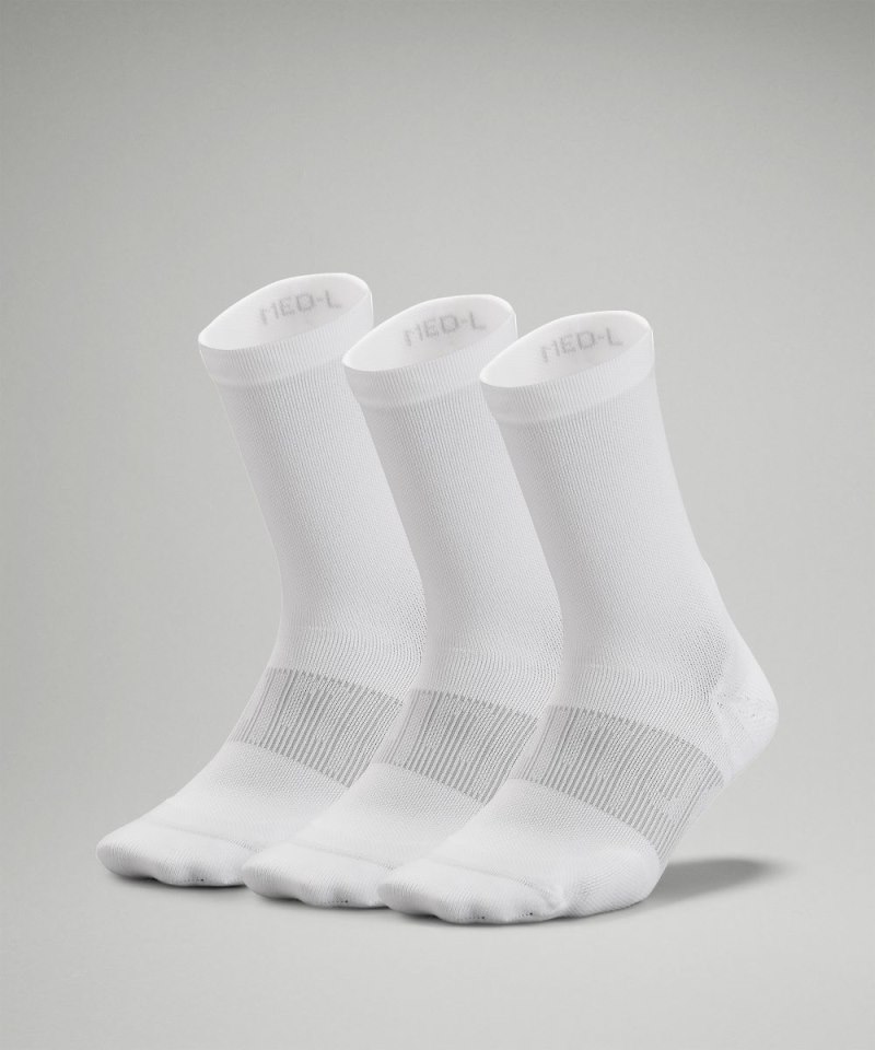 Lululemon | Women's WoPower Stride Crew Socks 3 Pack White