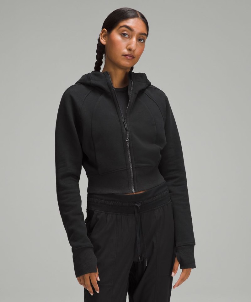 Lululemon | Women's Scuba Full-Zip Cropped Hoodie Black