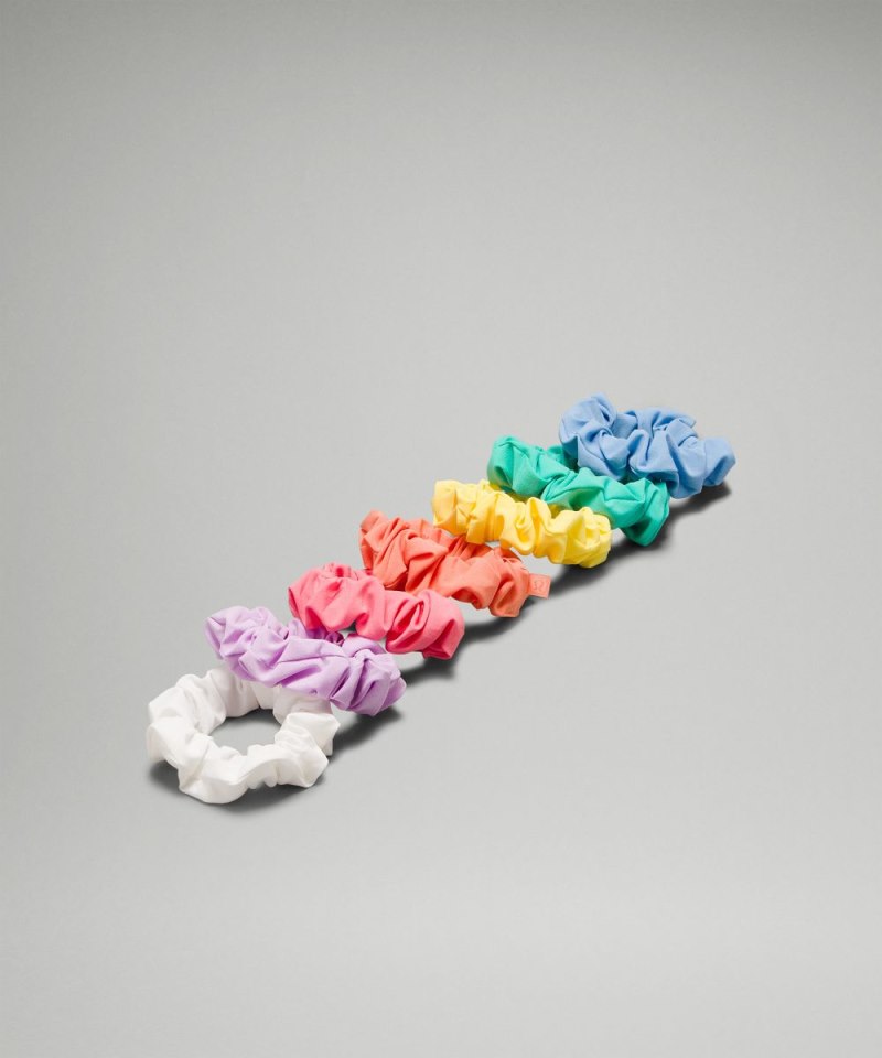 Lululemon | Women's Uplifting Scrunchies 7 Pack White / Sakura P