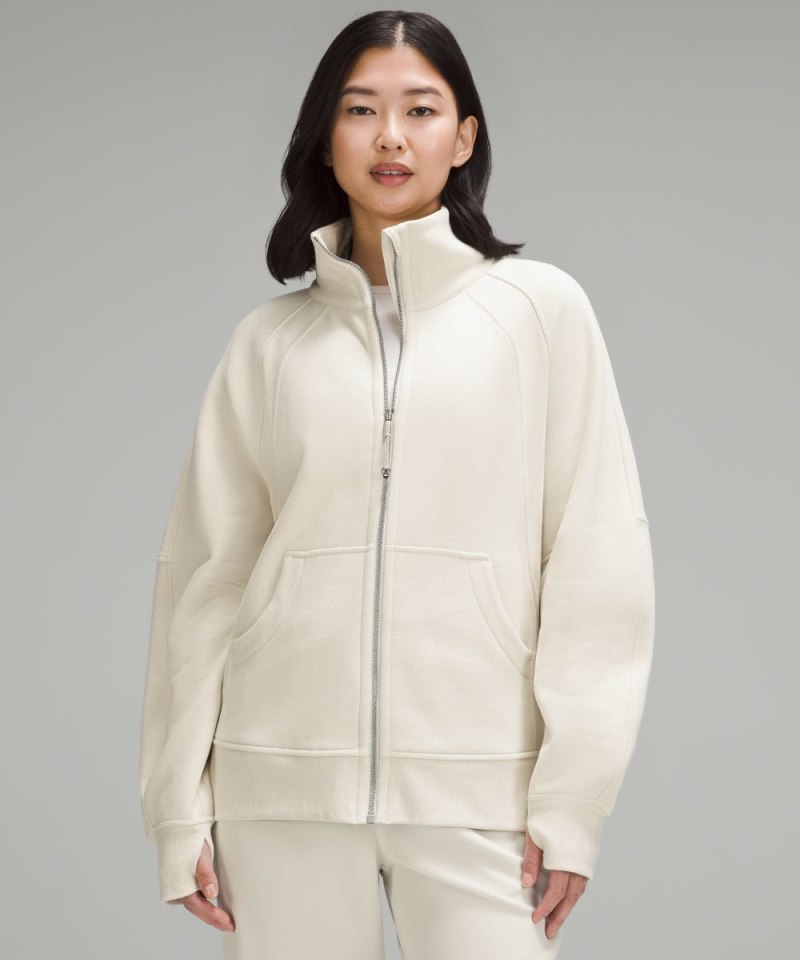 Lululemon | Women's Scuba Oversized Funnel-Neck Full Zip Bone