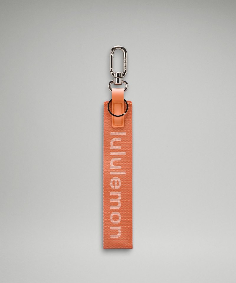 Lululemon | Men's Never Lost Keychain Coral Kiss / Wisp Yellow